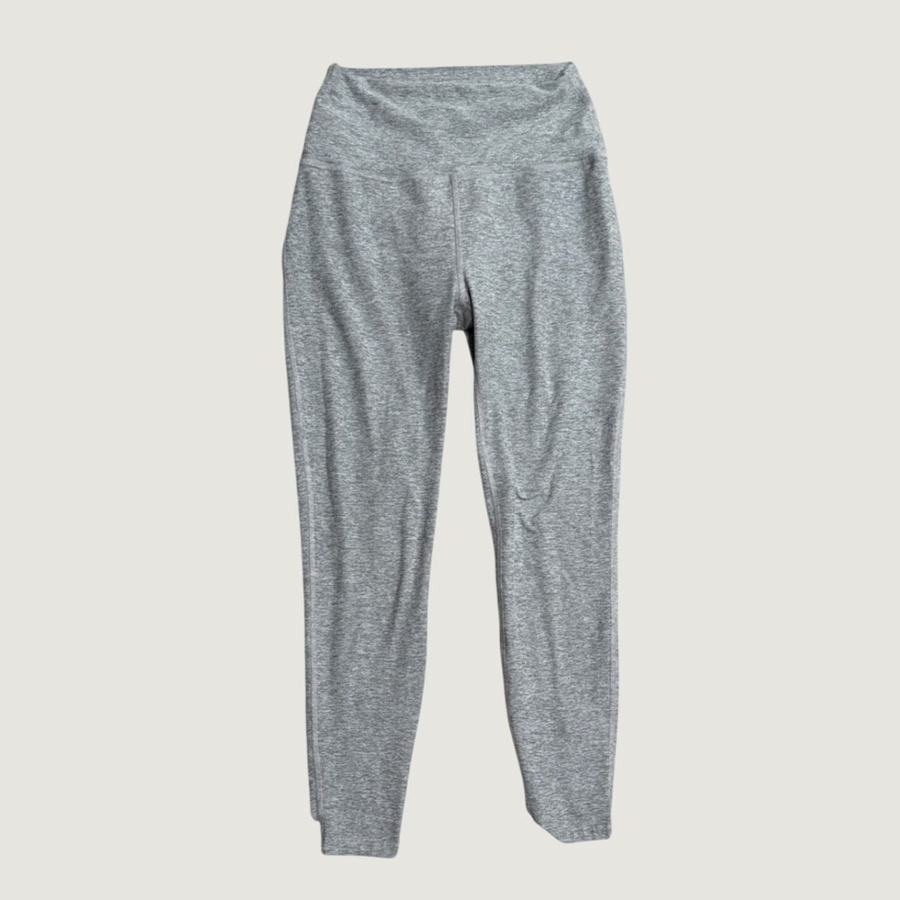 Beyond Yoga Womens High Waisted Ankle Cutout Leggings Heather Gray Large USA